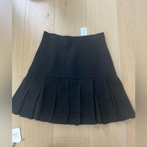 Sandro twill skirt pleated bottom (size 38)